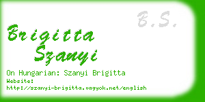 brigitta szanyi business card